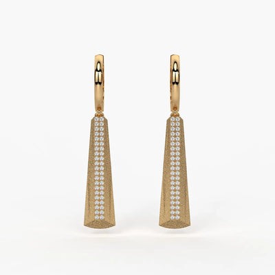 Tapered Bar Drop Earrings