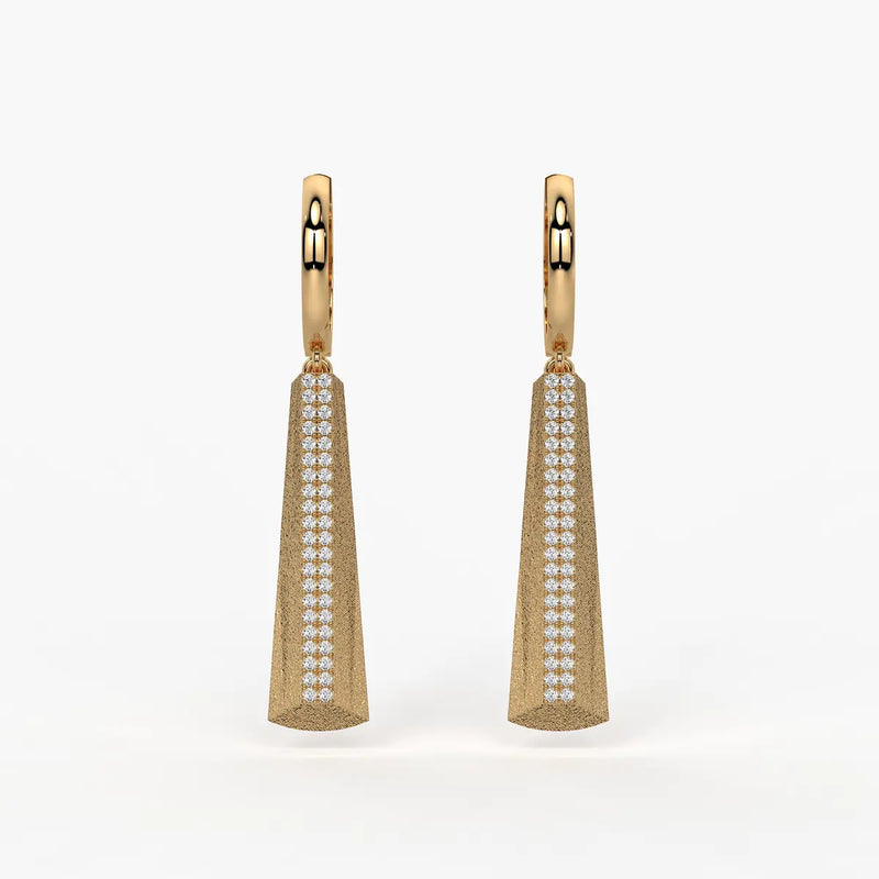 Tapered Bar Drop Earrings