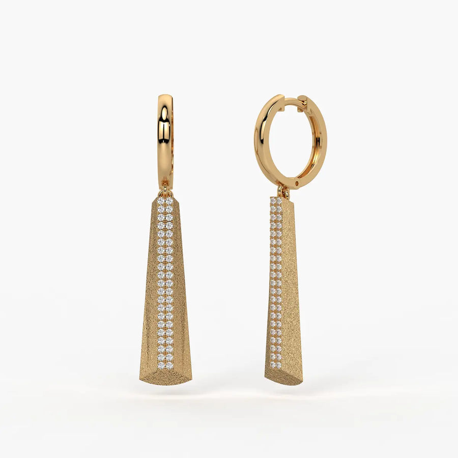 Tapered Bar Drop Earrings