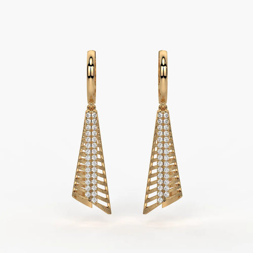 Lattice Tapered Drop Earrings