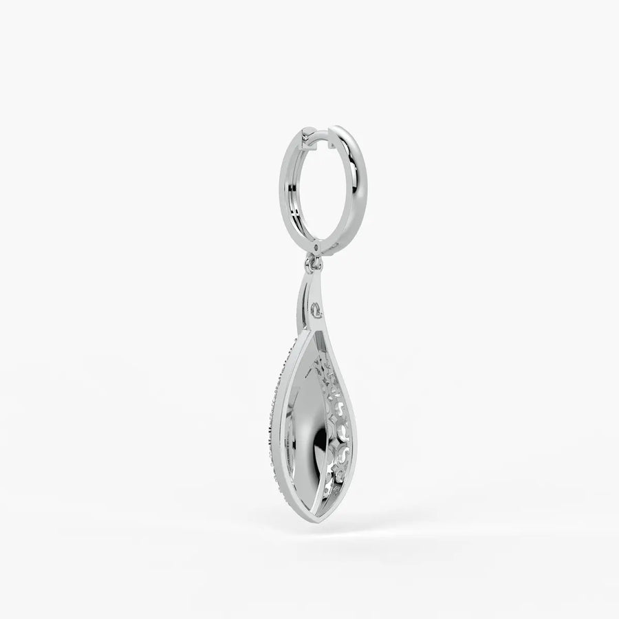 Swirl Leaf Drop Earrings
