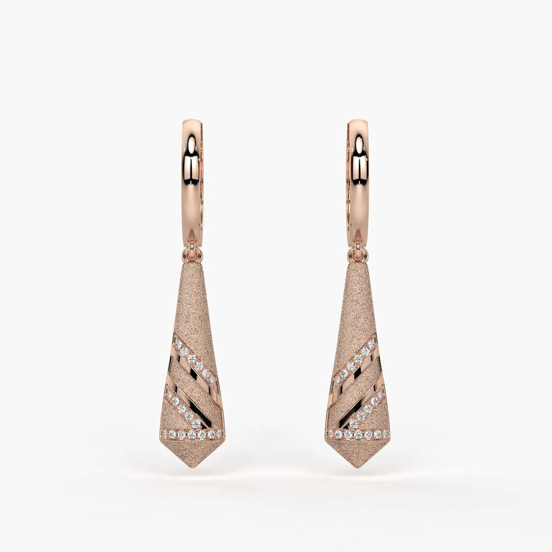 Spiral Cone Drop Earrings