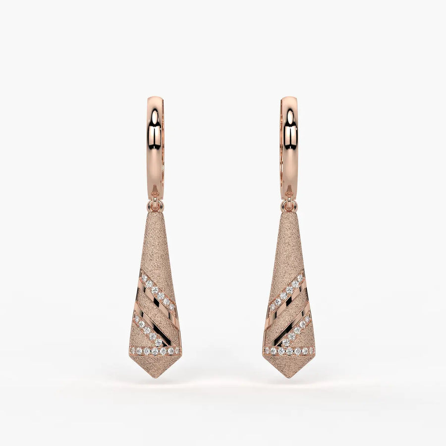 Spiral Cone Drop Earrings