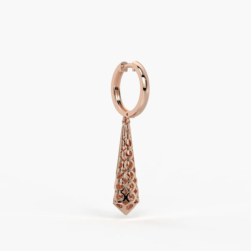 Spiral Cone Drop Earrings