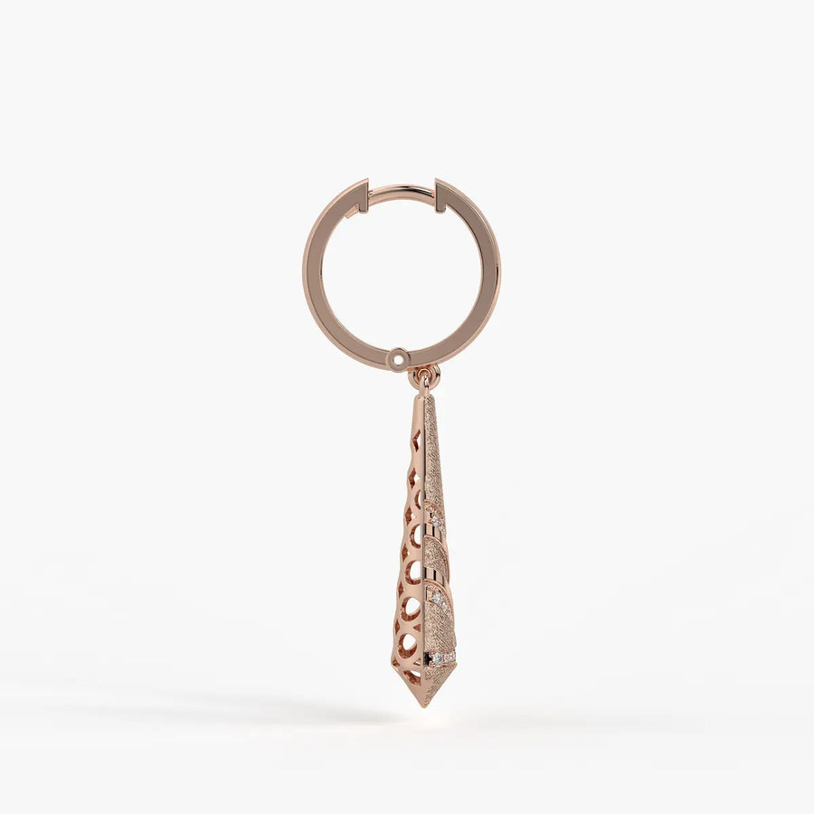 Spiral Cone Drop Earrings