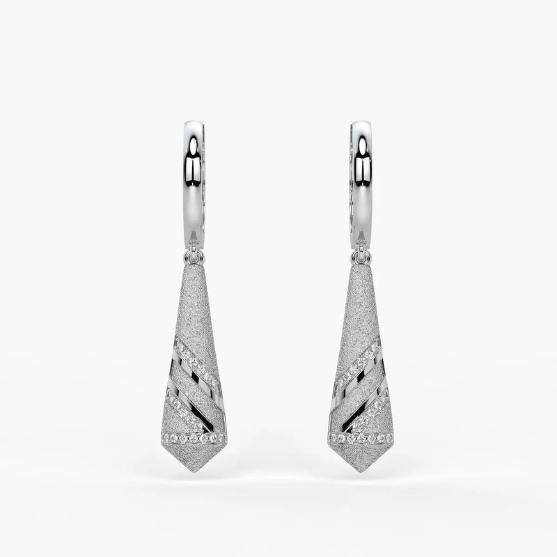 Spiral Cone Drop Earrings