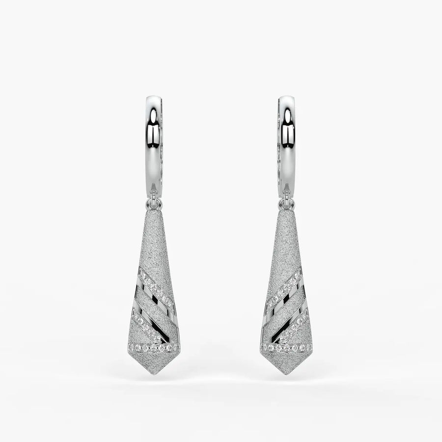 Spiral Cone Drop Earrings