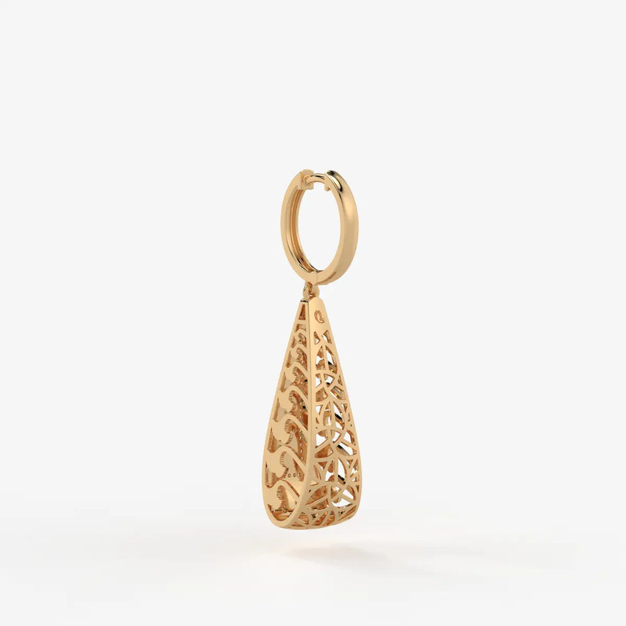 Trielle Lattice Glow Drop Hoops