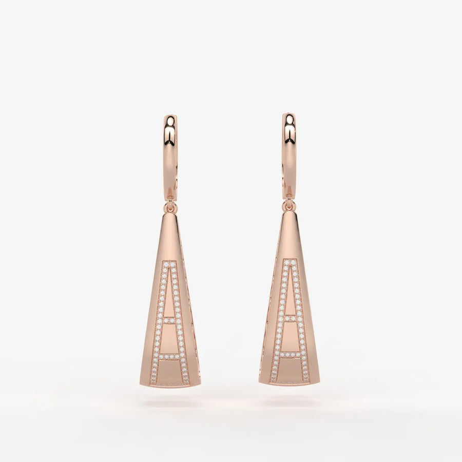 Trielle Lattice Glow Drop Hoops