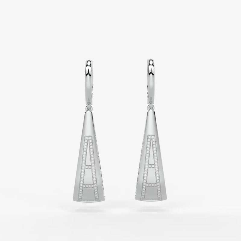 Trielle Lattice Glow Drop Hoops