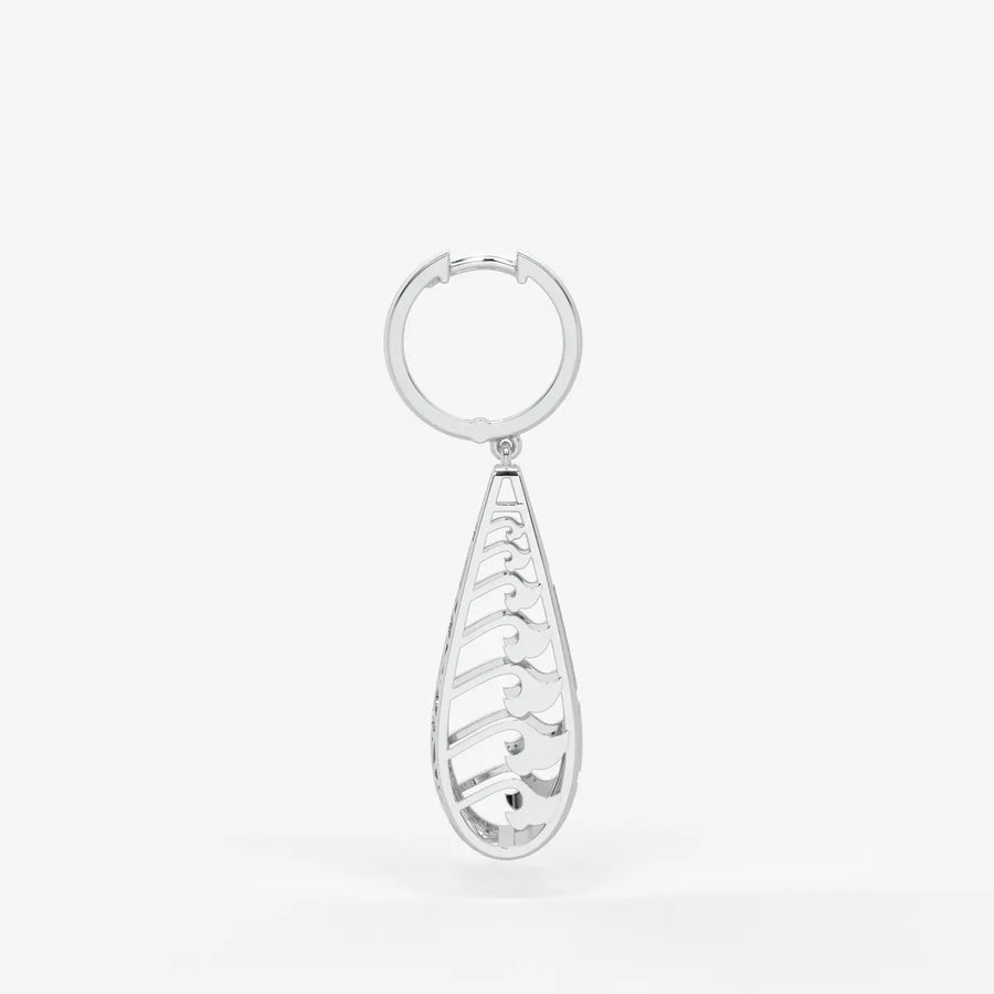 Trielle Lattice Glow Drop Hoops
