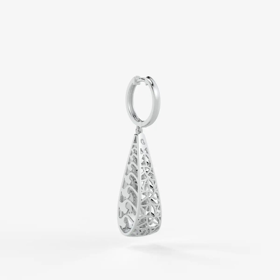 Trielle Lattice Glow Drop Hoops