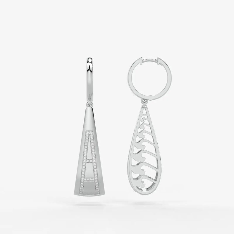 Trielle Lattice Glow Drop Hoops