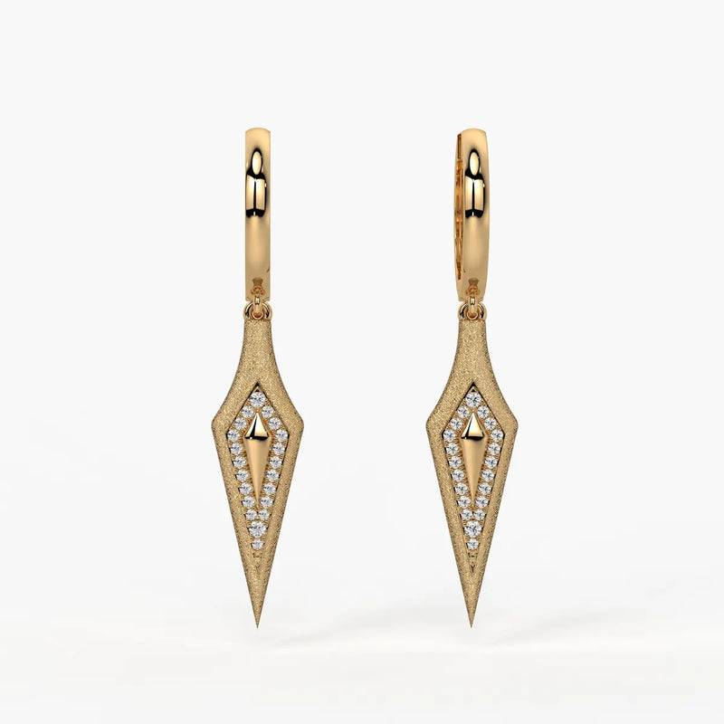 Arrow Prism Drop Earrings