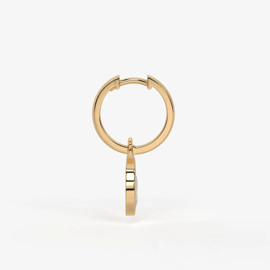 Sylvara Marquise Drop Hoop Earrings