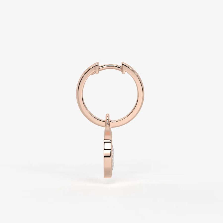 Sylvara Marquise Drop Hoop Earrings