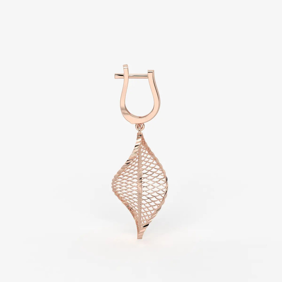 Twisted Leaf Drop Earrings