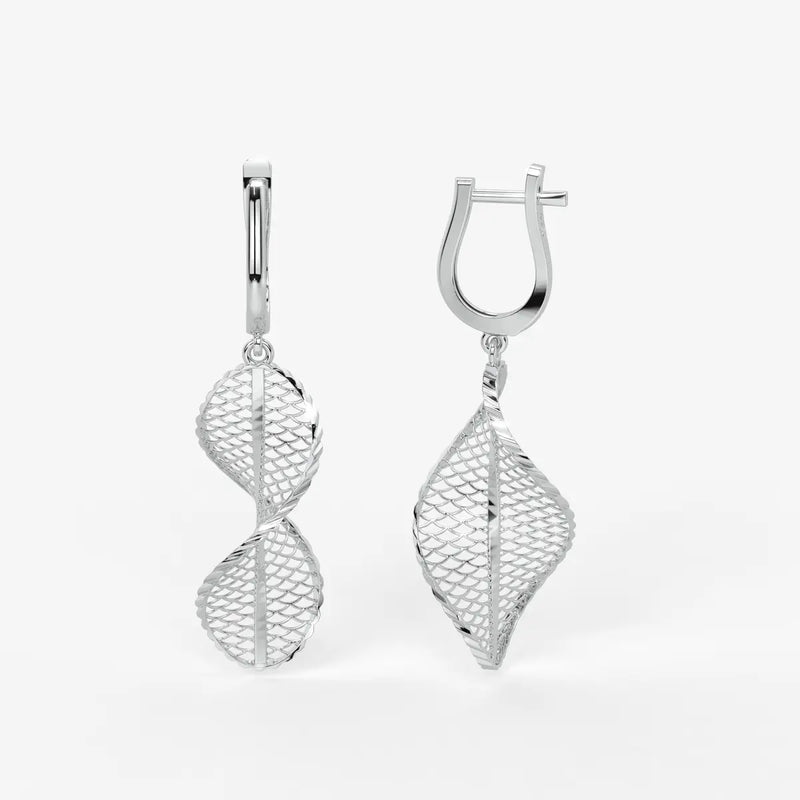 Twisted Leaf Drop Earrings