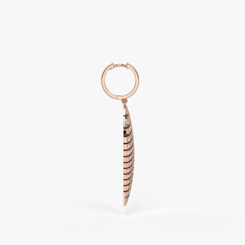 Zivara Feather Hoop Earrings