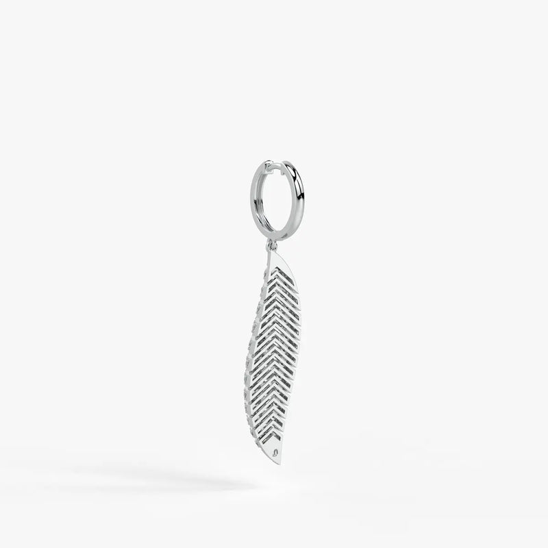 Zivara Feather Hoop Earrings