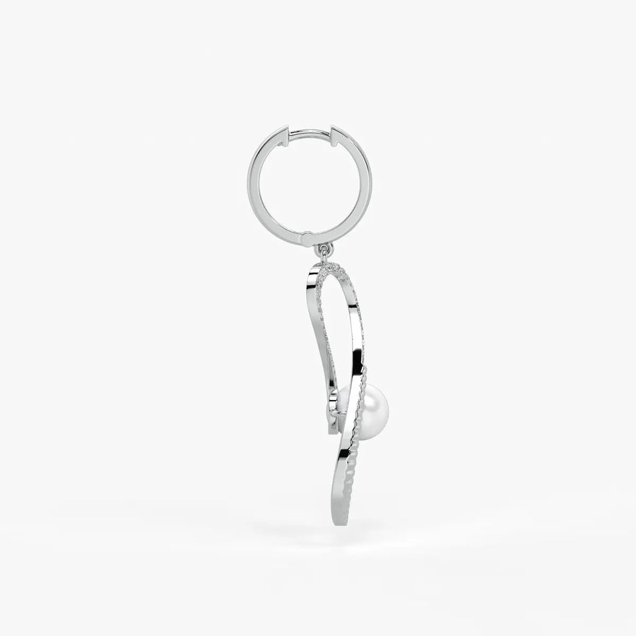 Seravine Pearl Infinity Drop Earrings