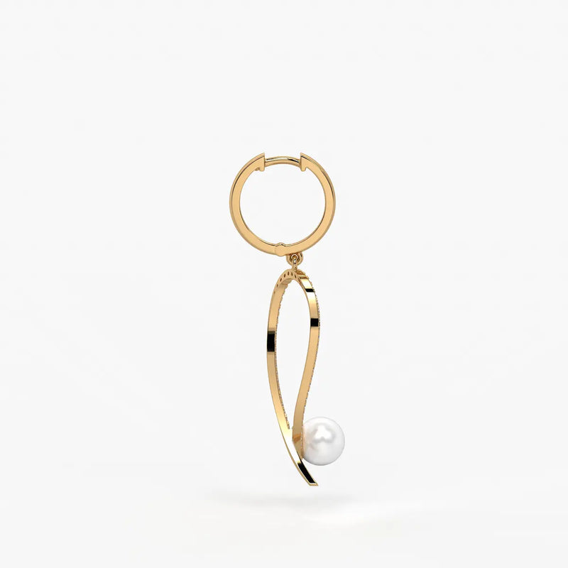 Pearlora Spark Loop Drop Earrings