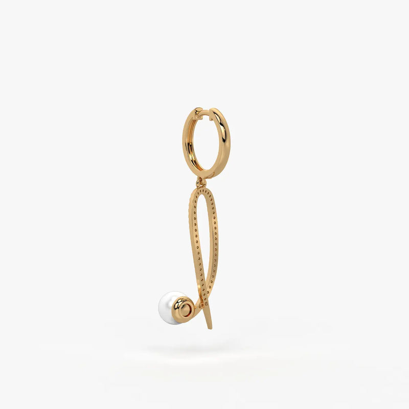 Pearlora Spark Loop Drop Earrings
