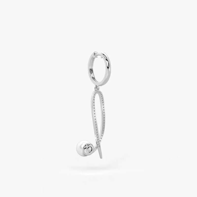 Pearlora Spark Loop Drop Earrings