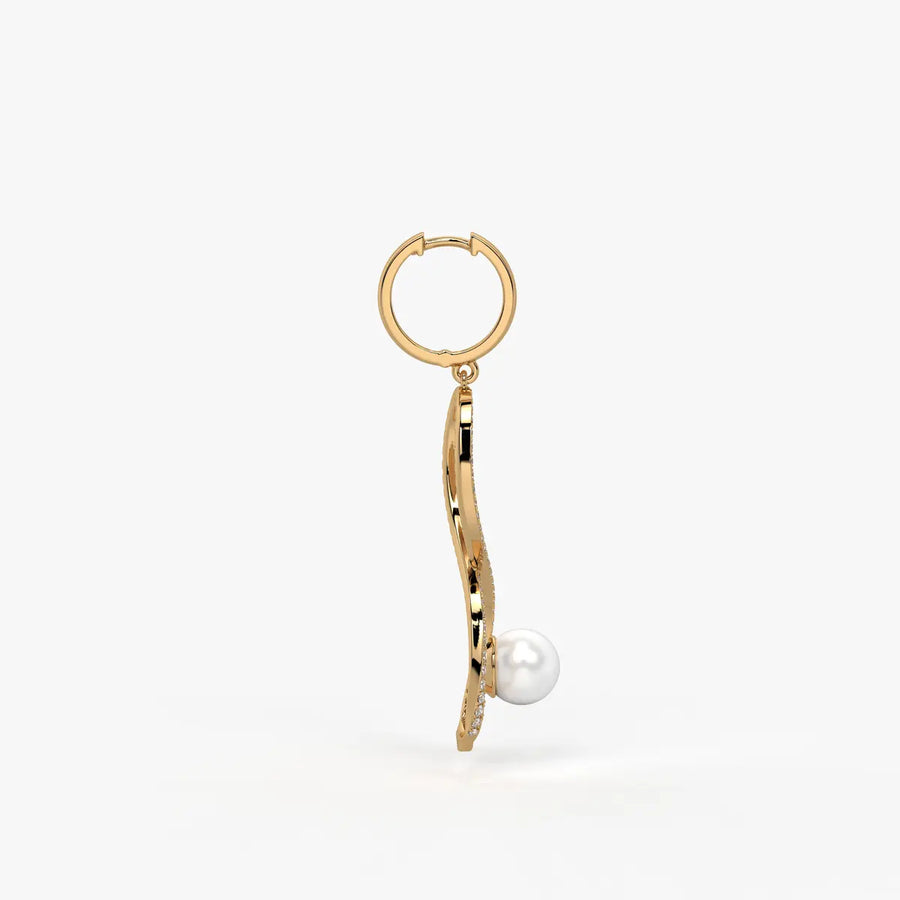 Infinelle Pearl Loop Earrings