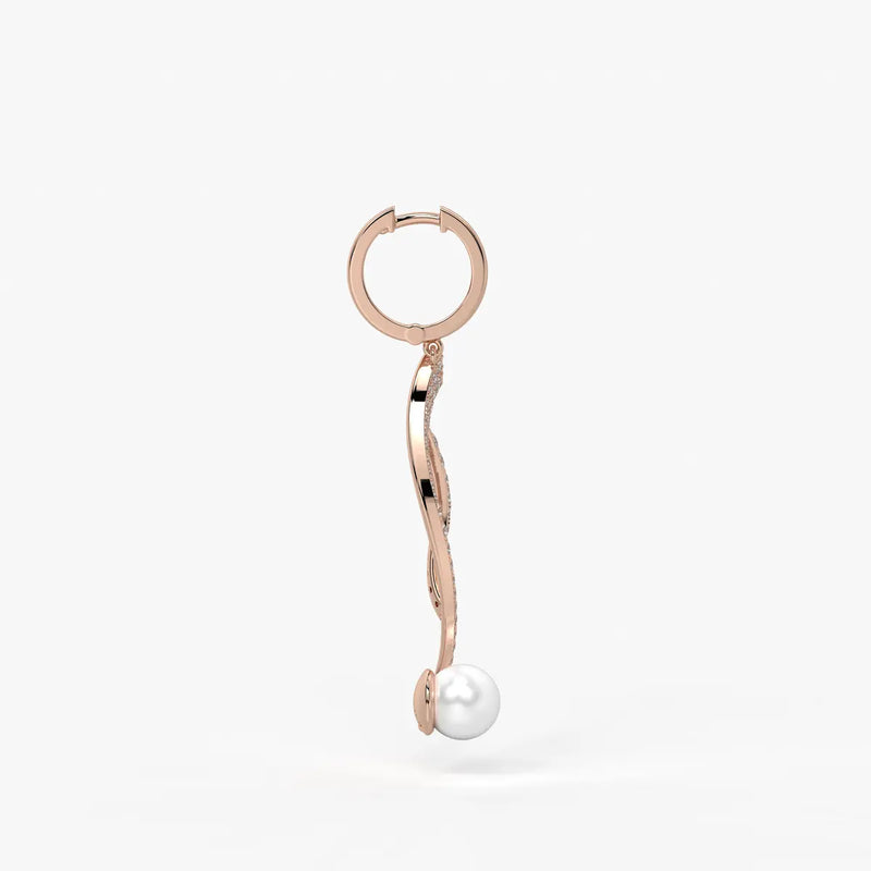 Lumivine Pearl Twist Drop Earrings