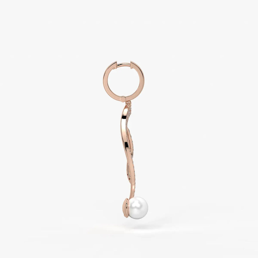 Lumivine Pearl Twist Drop Earrings