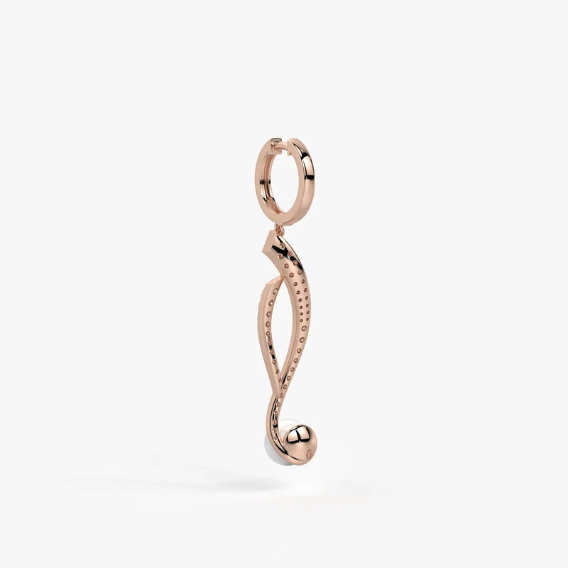 Lumivine Pearl Twist Drop Earrings