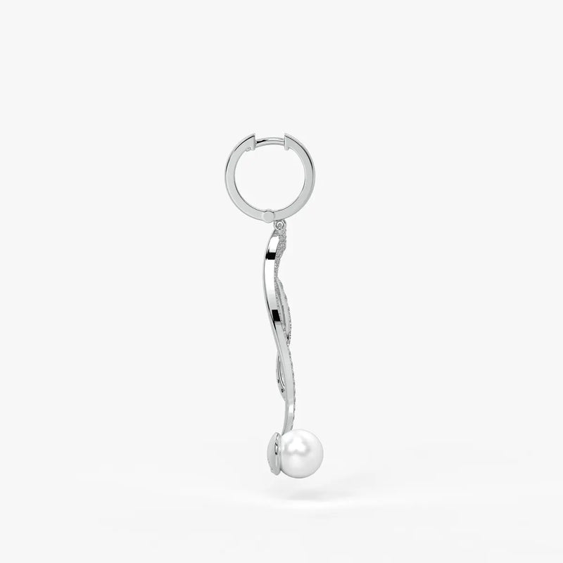 Lumivine Pearl Twist Drop Earrings