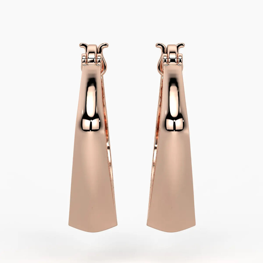 Textured Teardrop Hoop Earrings