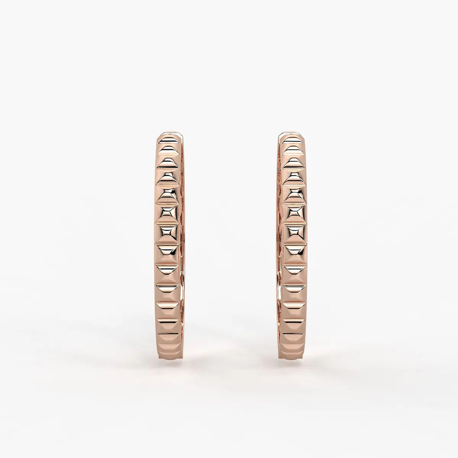 Rivelle Facet Rhythm Hoop Earrings