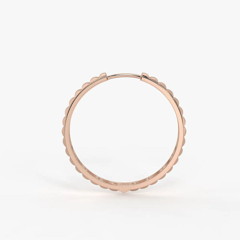 Rivelle Facet Rhythm Hoop Earrings