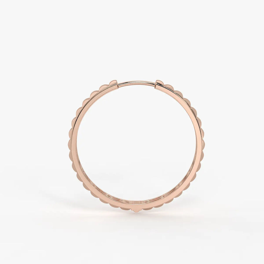 Rivelle Facet Rhythm Hoop Earrings