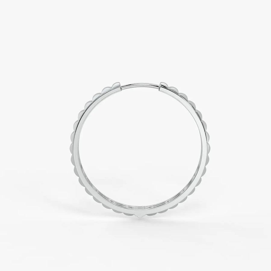 Rivelle Facet Rhythm Hoop Earrings