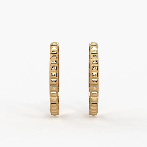 Rivelle Facet Rhythm Hoop Earrings