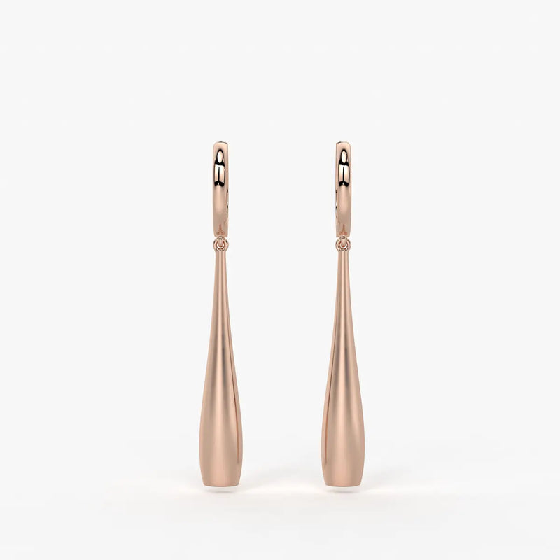 Elara Sway Drop Hoop Earrings