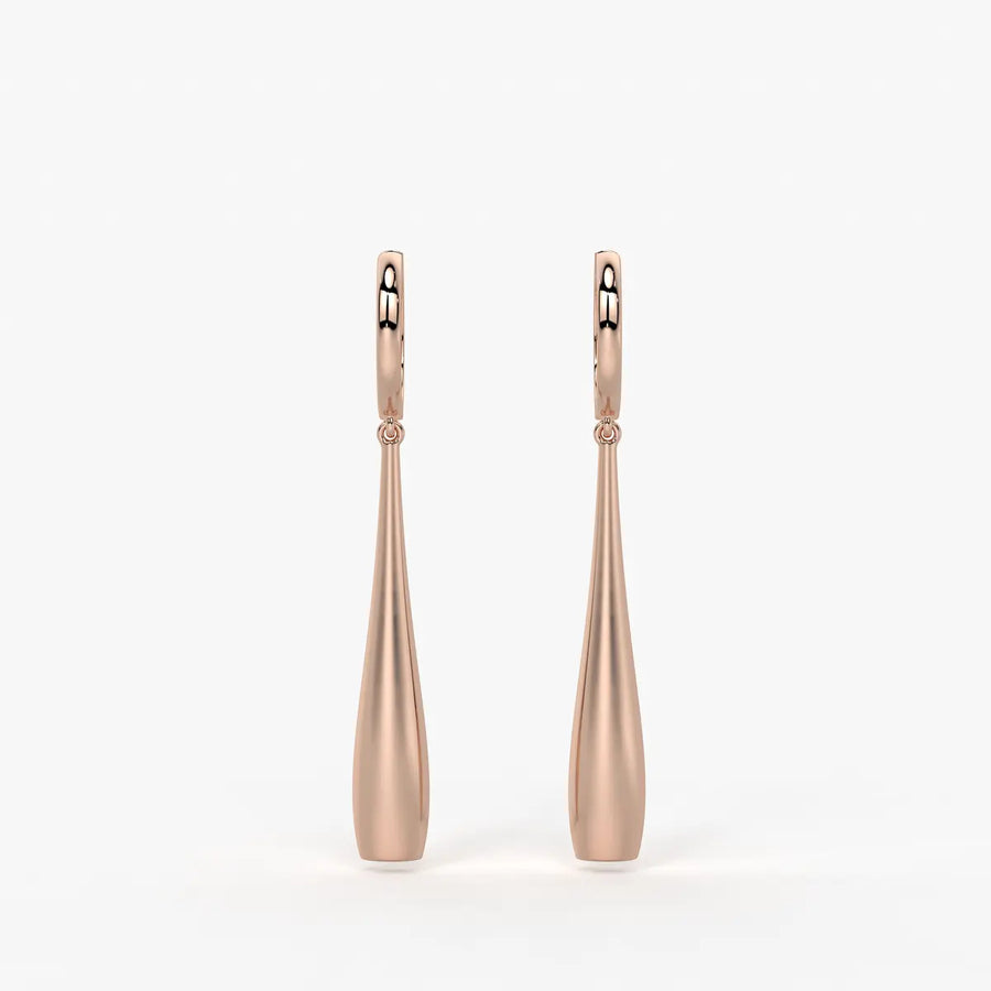 Elara Sway Drop Hoop Earrings