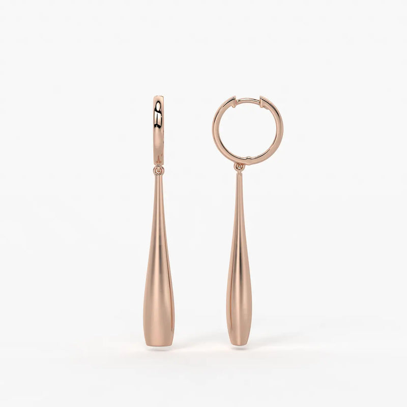 Elara Sway Drop Hoop Earrings