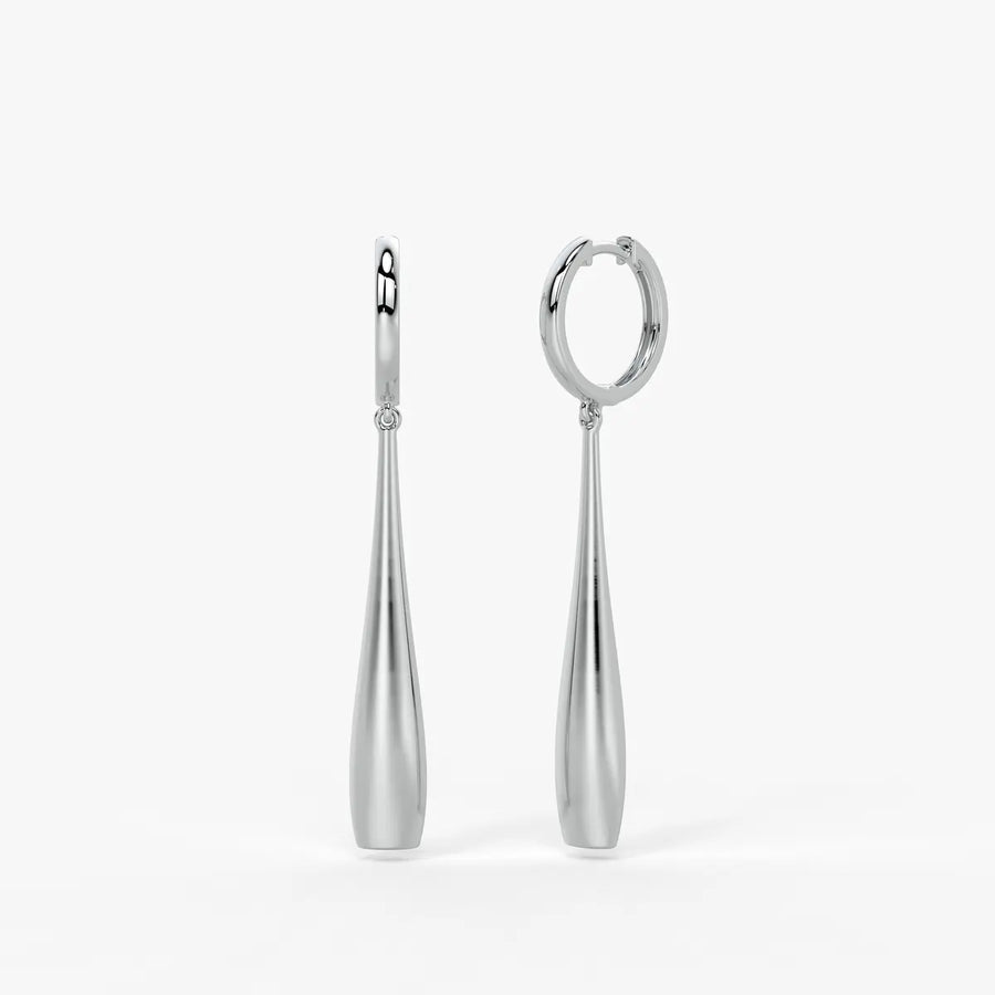 Elara Sway Drop Hoop Earrings
