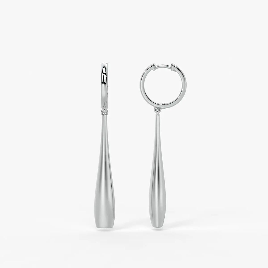 Elara Sway Drop Hoop Earrings