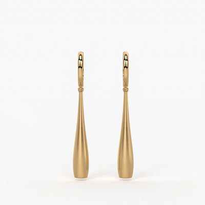 Elara Sway Drop Hoop Earrings