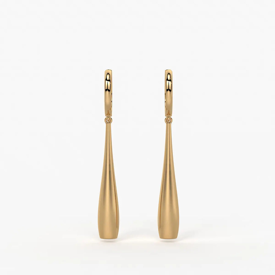 Elara Sway Drop Hoop Earrings