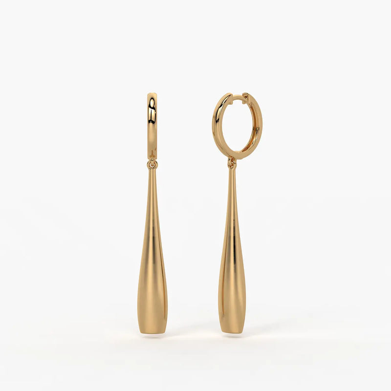 Elara Sway Drop Hoop Earrings