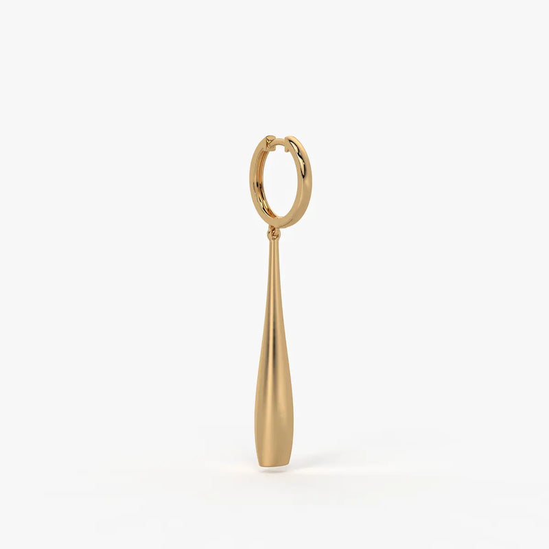 Elara Sway Drop Hoop Earrings