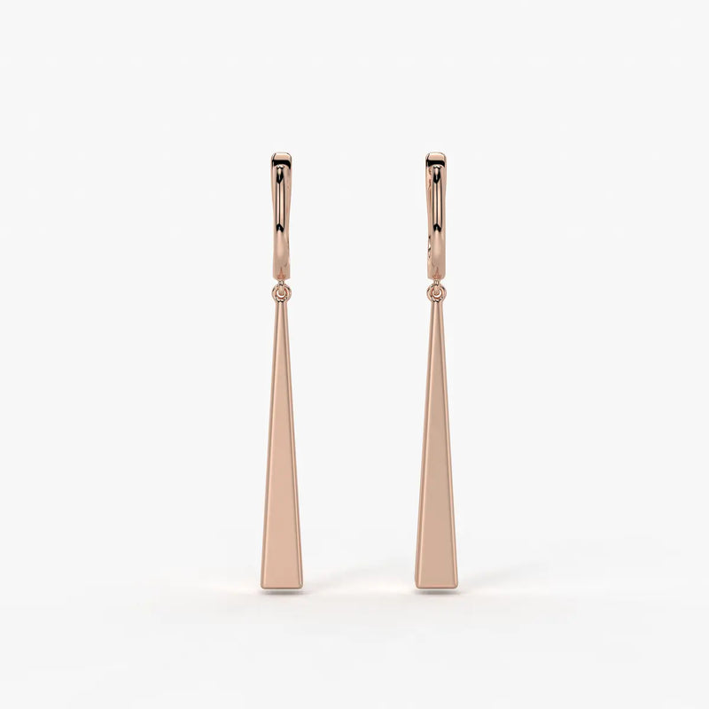 Avenyx Taper Drop Hoop Earrings