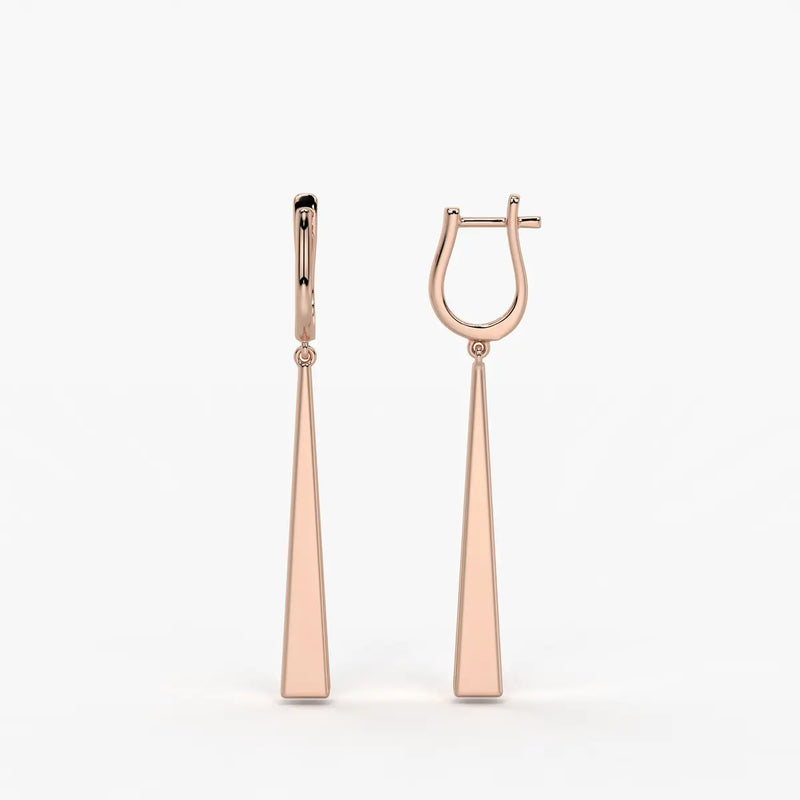 Avenyx Taper Drop Hoop Earrings
